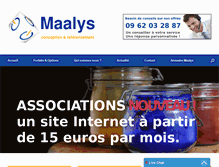 Tablet Screenshot of maalys.com